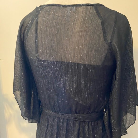 Studio Y Shimmer Flutter Sleeve Dress - Picture 4 of 8